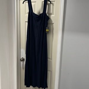 Flowy- Summer Navy Blue Dress- Women’s Large